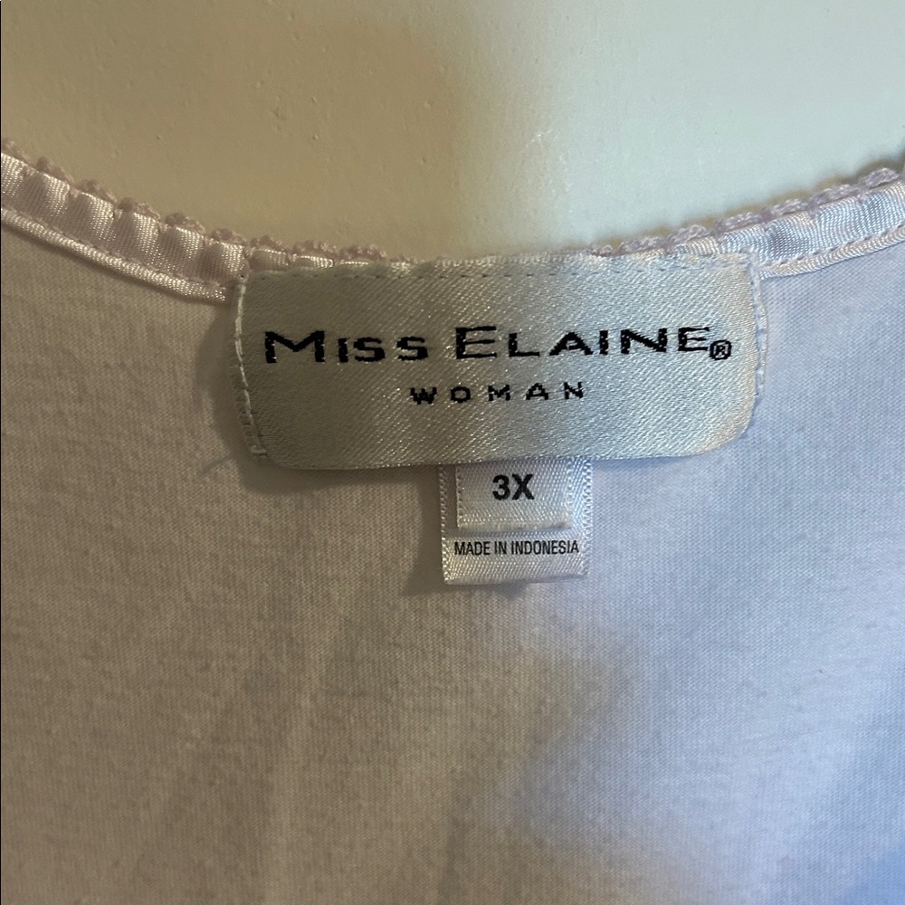 Miss Elaine Light Pink Embroidered Nightgown - Picture 2 of 4
